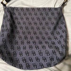 Dooney & Bourke Black and Gray Hobo Bag